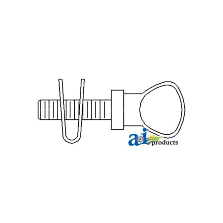 A & I Products Knob & Nut, Grille 3" x5" x1" A-D4NN8N213A